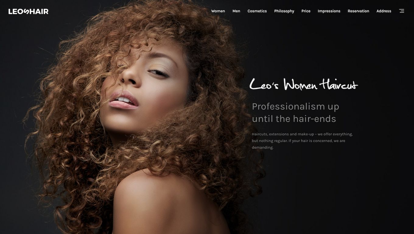 Hair Salons Website